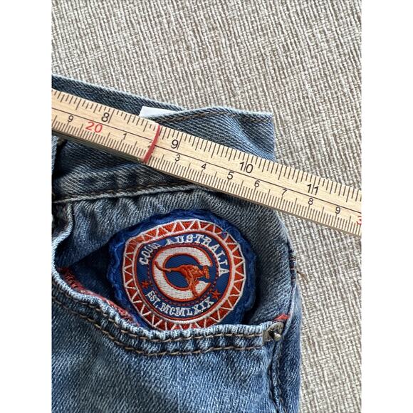 Vintage Coogi Australia Jean Shorts Embroidered Patch Baggy Size 6 Boy Girl - Picture 5 of 16